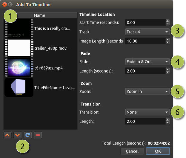 openshot video editor mute track