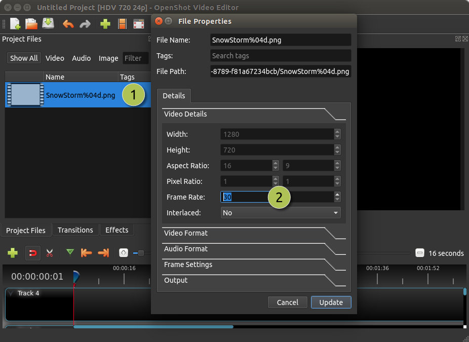 openshot video editor tracks merge